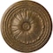 Ekena Millwork Alexa Ceiling Medallion (Fits Canopies up to 2 7/8"), Hnd-Painted Rubbed Bronze, 20 1/2"OD x 1 7/8"P CM20ALRZS - alternate 1